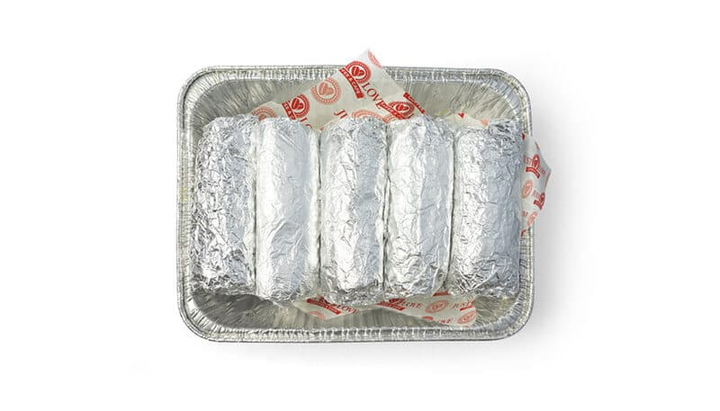 Vegetarian Breakfast Burrito Platter